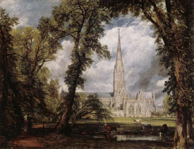  View of Salisbury Cathedral Grounds from the Bishop's House